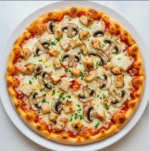 Chicken & Mushroom Pizza 