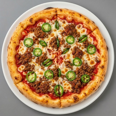 Mexican Volcano Pizza 
