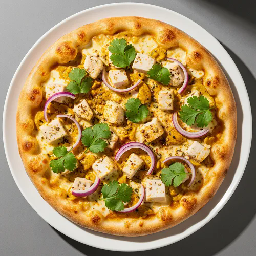 South Indian Garlic Chilli Pizza 