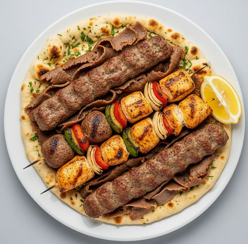 Egyptian Kebab On Nan 