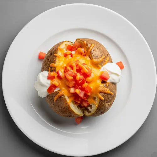 Baked Potato With Tomato 