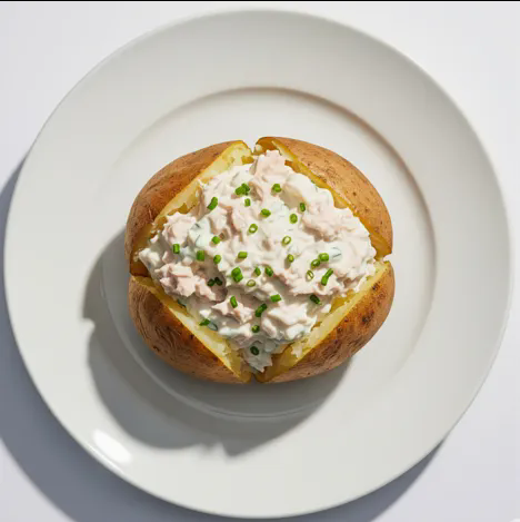 Baked Potato With Tasty Tuna 