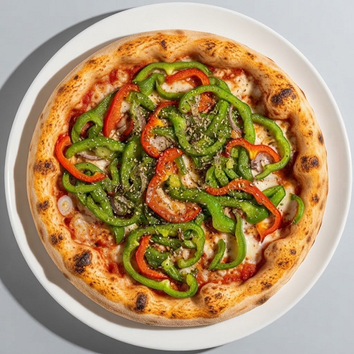 Green Pepper Pizza 