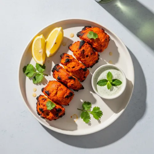 Chicken Tikka With Salad 
