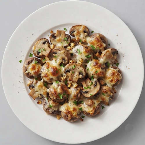 Garlic Mushrooms With Cheese 