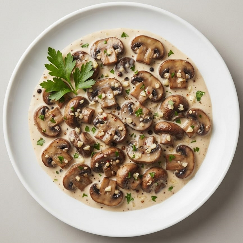 Creamy Garlic Mushrooms - Starter 