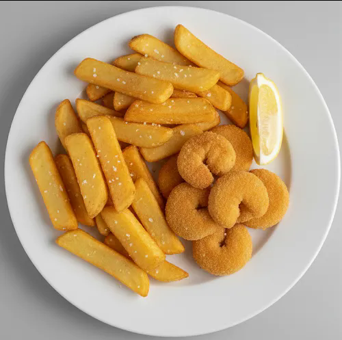 Fried Scampi & Chips 